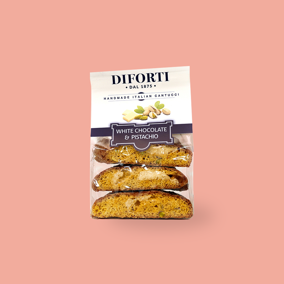 DiForti White Chocolate & Pistachio Cantucci