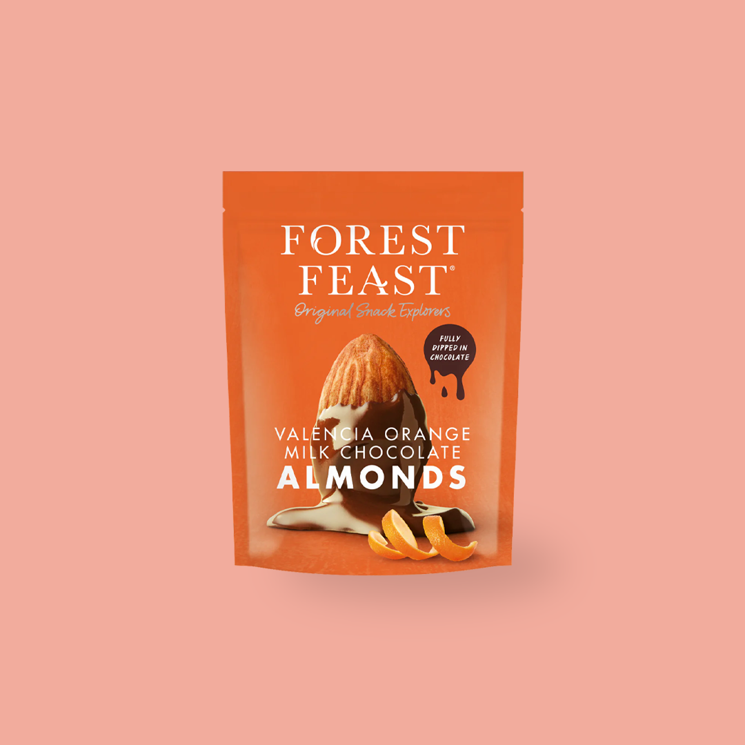 Forest Feast Valencia Orange Milk Chocolate Almonds