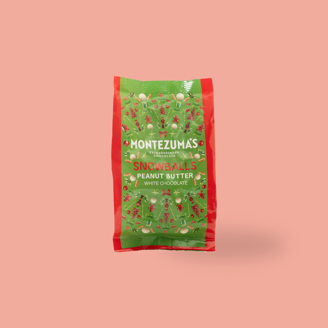 Montezuma's White Chocolate Peanut Butter Snowballs