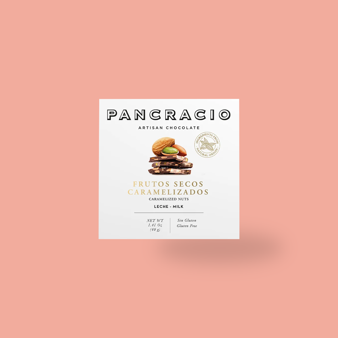 Pancracio Milk Chocolate Caramelised Nuts Bar