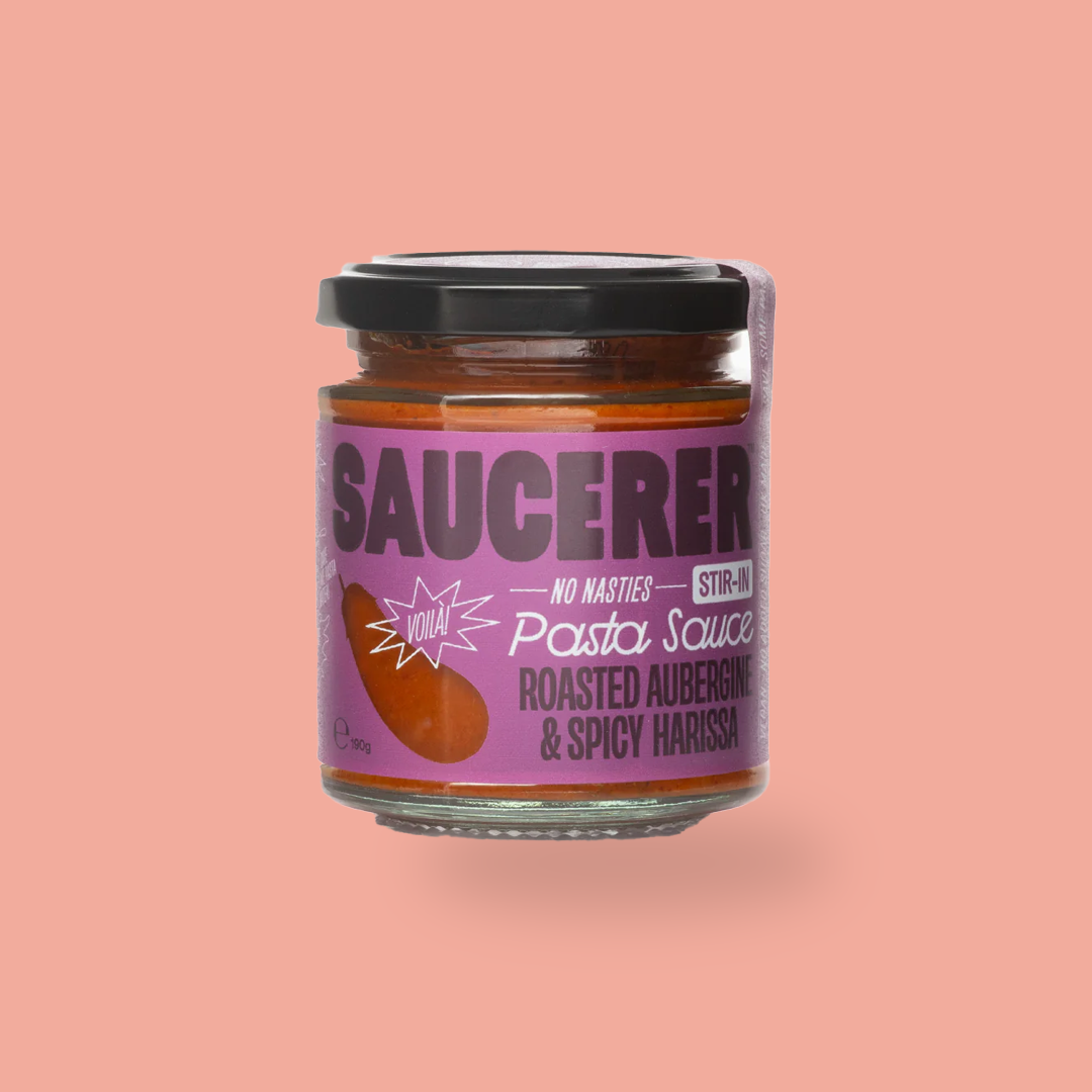 Saucerer Roasted Aubergine & Spicy Harissa Pasta Sauce