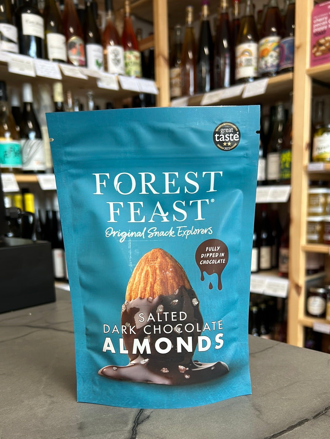 Forest Feast - Salted Dark Chocolate Almonds – Laura’s Deli & Wine Ltd