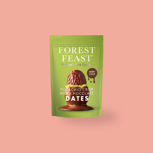 Forest Feast Pistachio Milk Chocolate Dates