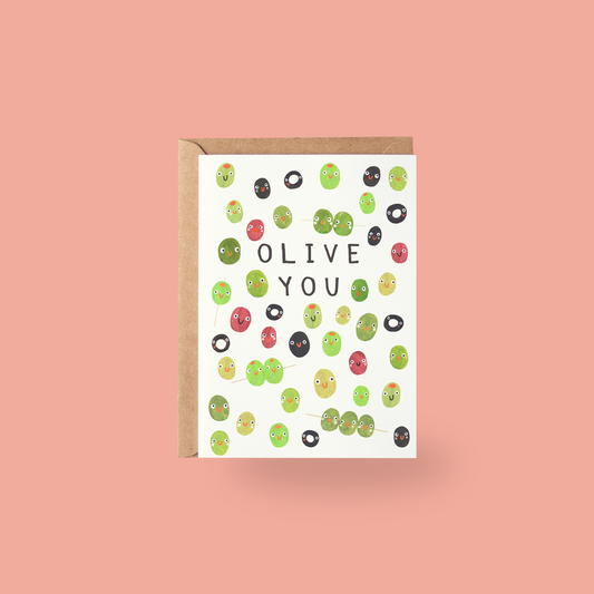 "Olive You" Card - Jolly Awesome