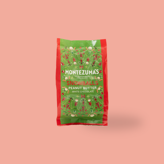 Montezuma's White Chocolate Peanut Butter Snowballs