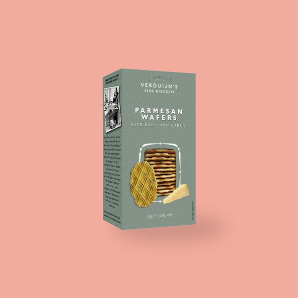 Verduijn's Waffeln Mit Parmesan, Basilikum & Knoblauch – Köstliche Cracker 75g Als Snack